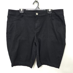 Lane Bryant Denim Bermuda Shorts Black